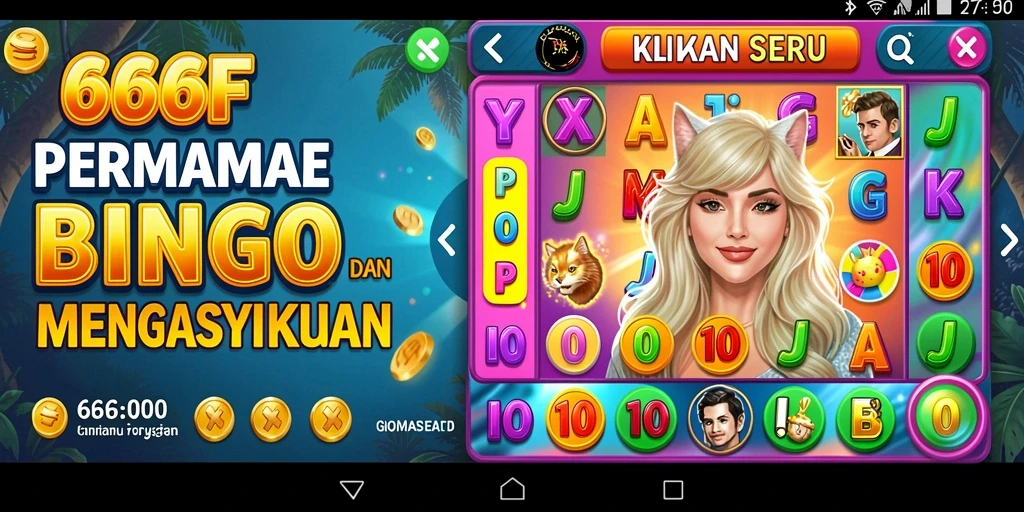Tangkapan layar 666F menampilkan serunya permainan Bingo yang sedang berlangsung.