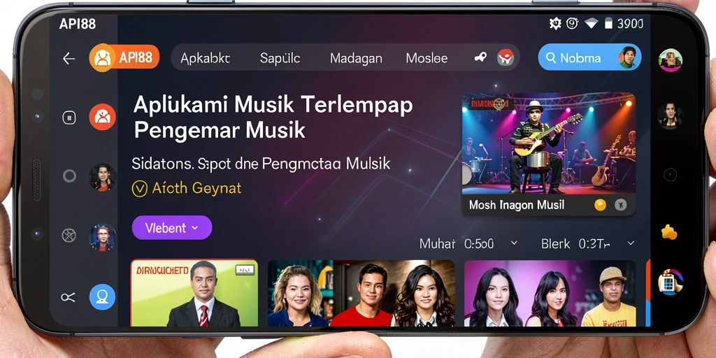 Menampilkan gameplay seru dalam aplikasi musik API88 yang menghibur.