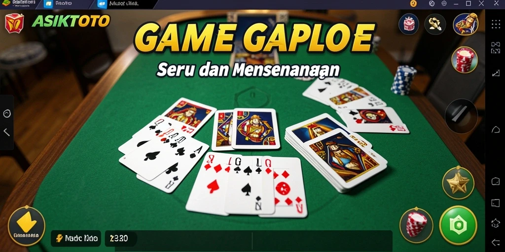 Tampilan menarik dari permainan Gaple ASIKTOTO.