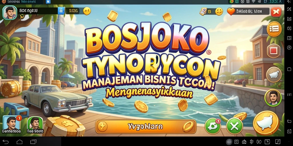 Tampilan gameplay menawan dalam BOSJOKO yang penuh strategi.