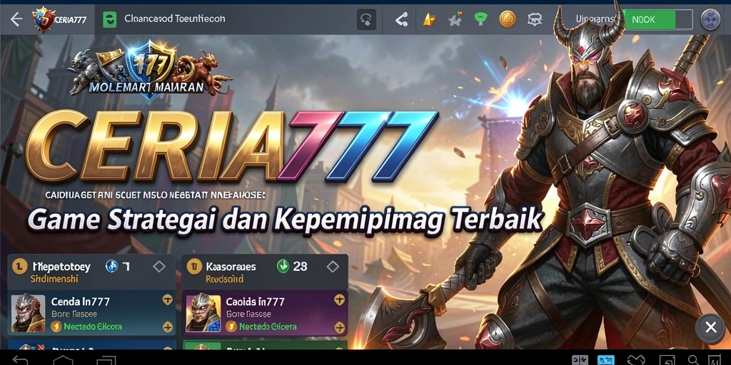 Tampilan gameplay CERIA777 yang menarik dan strategis.