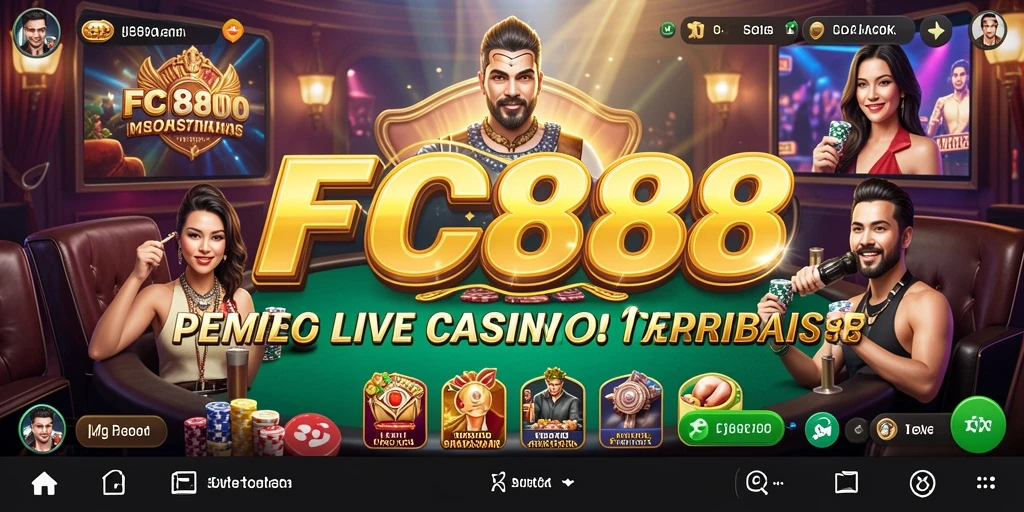 Tampilan gameplay FC888 yang menarik dan interaktif dalam Live Casino.