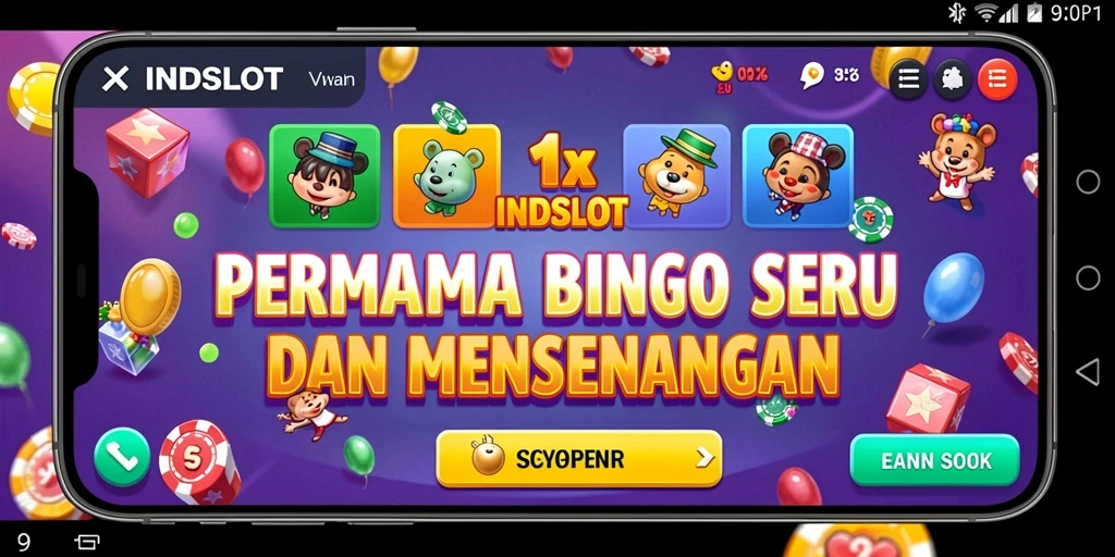 Tampilan gameplay seru dalam permainan Bingo INDSLOT.
