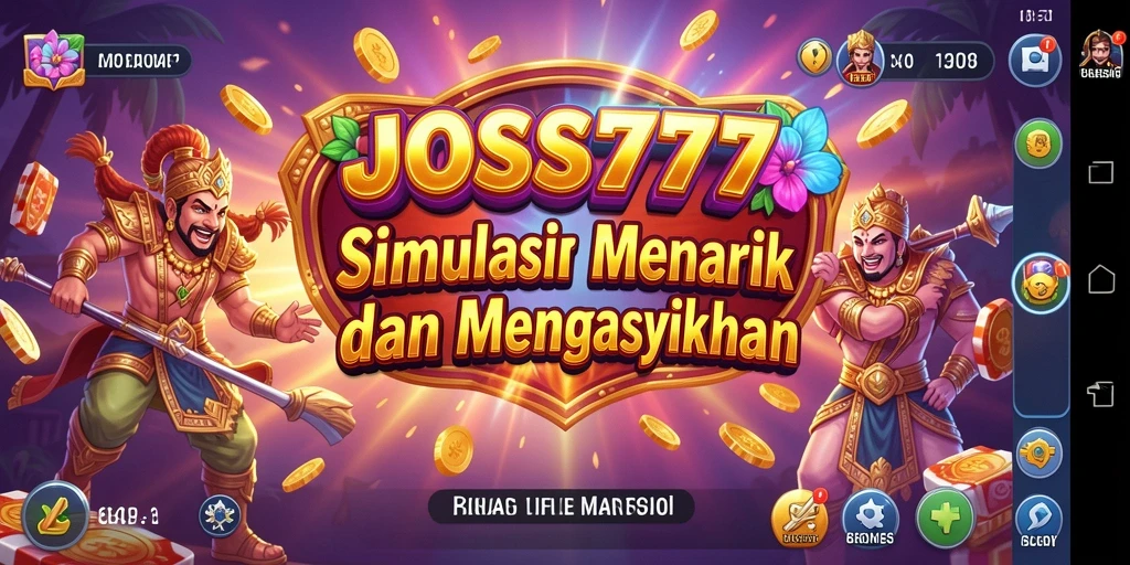 Tampilan utama gameplay JOSS777 yang menampilkan misi simulasi menarik.