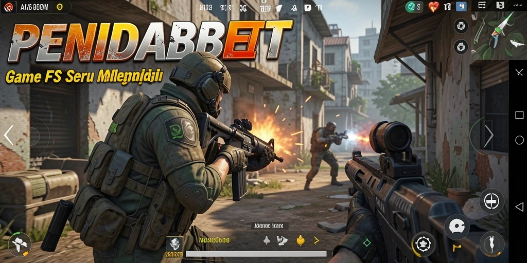 Tampilan gameplay seru di PENIDABET dengan aksi tembak-menembak.