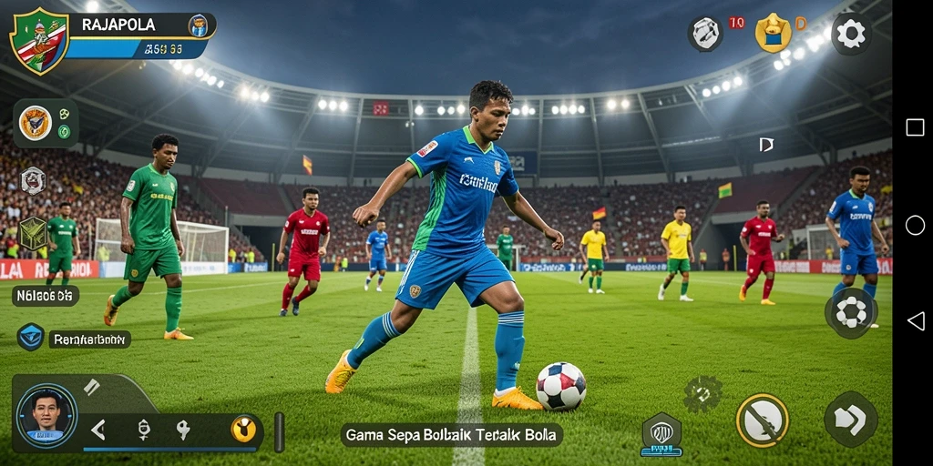Tampilan gameplay menarik dari RAJAPOLA yang memukau.