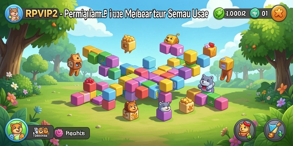 Screenshot RPVIP2 menampilkan gameplay puzzle yang menantang dan menarik.
