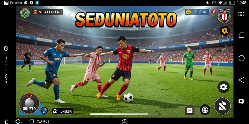 Tampilan gameplay SEDUNIATOTO yang mendebarkan dan seru.