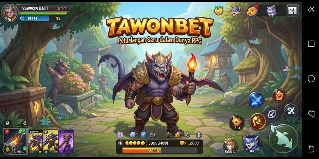 Tampilan gameplay TAWONBET yang menarik dan menantang.