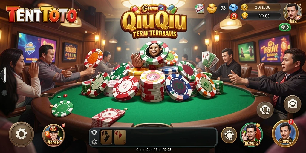 Tampilan seru gameplay TENTOTO yang membawa pengalaman QiuQiu.