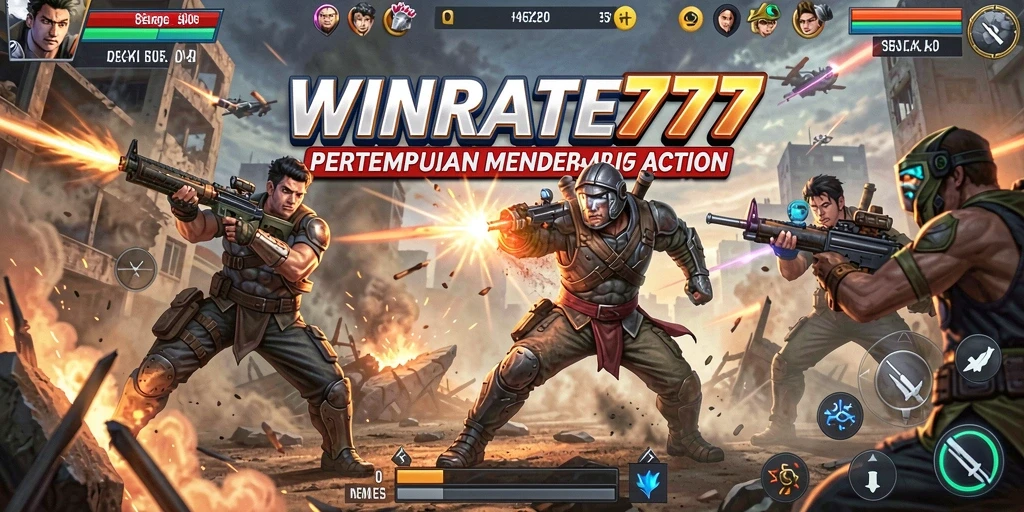 Gameplay mendebarkan dari WINRATE777 dalam pertarungan Action intens.
